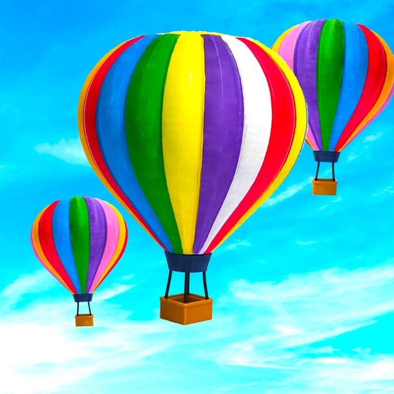 Hot Air Balloon O S HO or N Scale Model