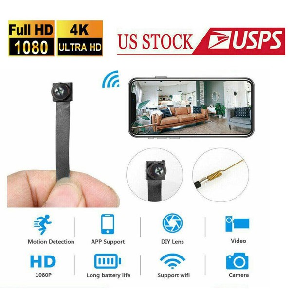 wireless WiFi 4K 1080p HD Spy small Hidden pinhole DIY Screw Mini camera DVR - Image 4