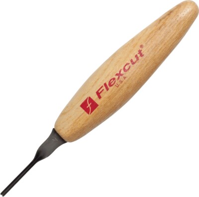Flexcut Micro Deep U-Gouge Carbon Stainless Construction Blade Wood Handle MT27