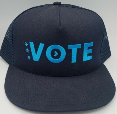 New VOTE trucker hat cap Snapback Union Made in USA  Unionwear by Workers United