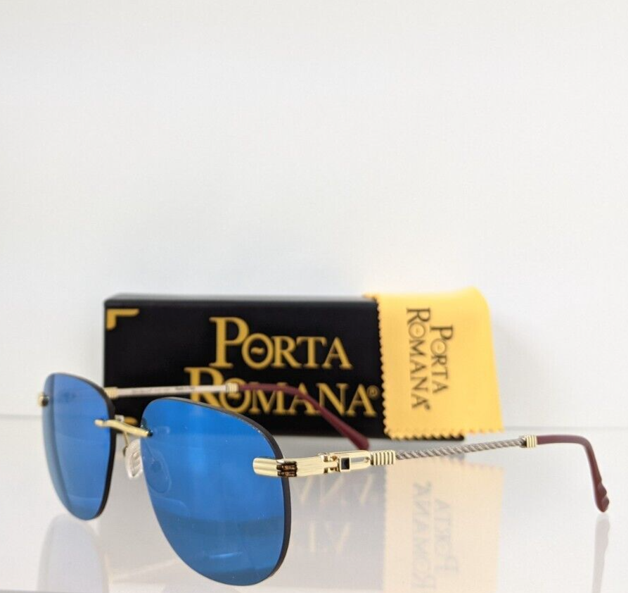 Pre-owned Porta Romana Authentic  Sunglasses Mod. 1009 Col. 100w Vintage Frame In Blue