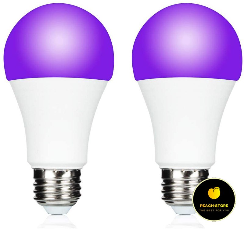 2pack Led Ultraviolet Black Light Uv Bulb Glow in the Dark Ultra Violet Neon