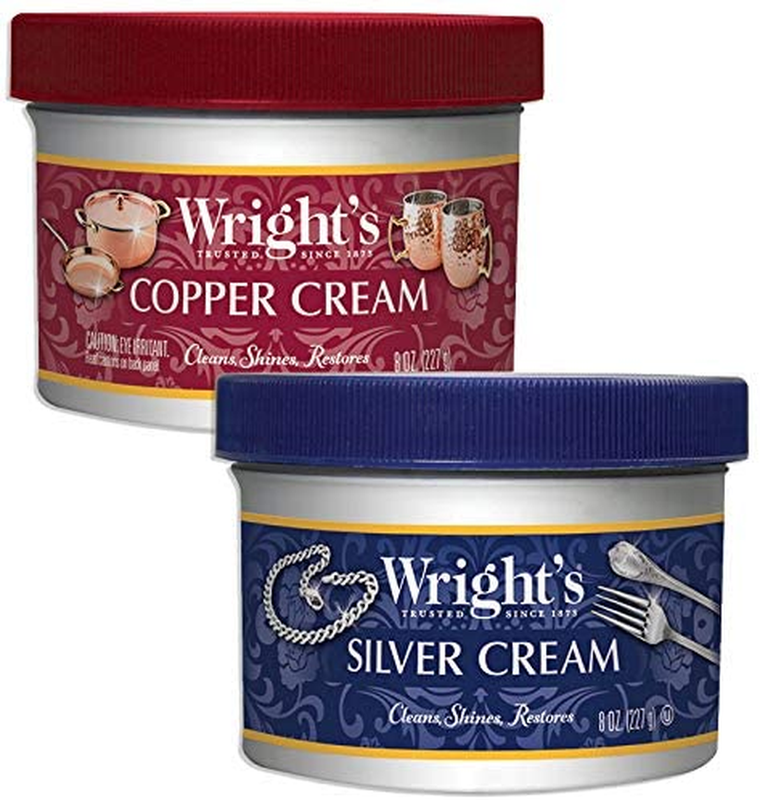 Wright'S Silver and Copper Cleaner and Polish - 8 Ounce Each - Premium Metal Pol