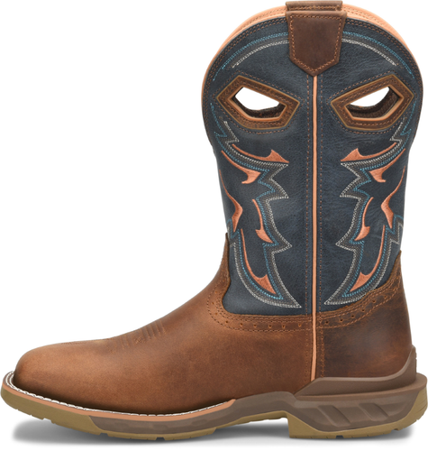 Pre-owned Double-h Boots Men's 11" Troy Phantom Rider Wide Square Composite Toe Roper Work In Medium Bro