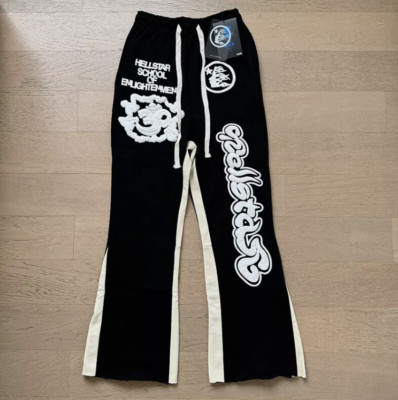 NEW Hell Studios star Yoga Flare pants patchwork Sport casual flared cuffs pants