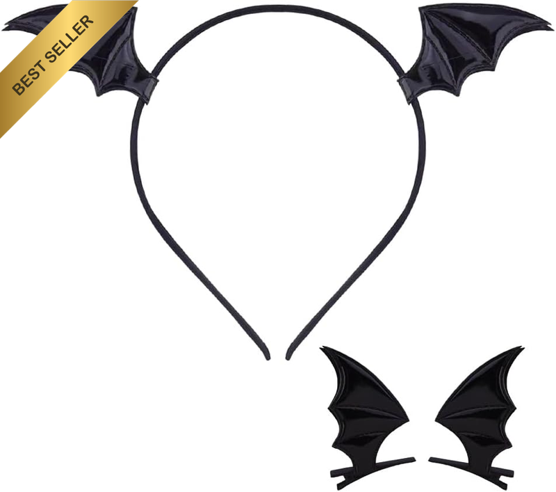 Halloween Bat Wings Headband Hair Clip Cosplay Costume Accessory