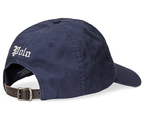 Polo Ralph Lauren Gothic P Baseball Hat Cap Blue Adjustable Unisex Size OSFA NWT