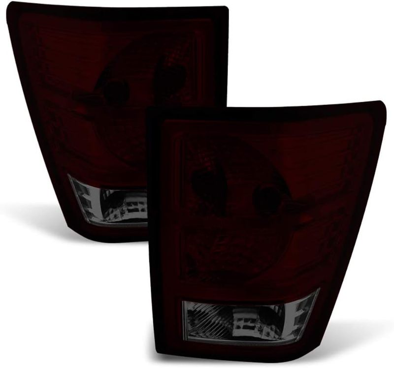 Tail Lights Brake Lamps Driver Passenger Set for 2007-2010 Jeep Grand Cherokee