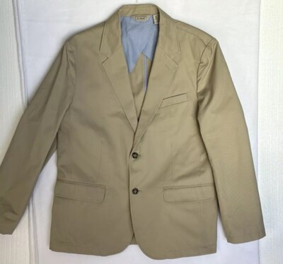 L.L. Bean Casual 100% Cotton Blazer Sports Jacket Men's Size 42R NEW