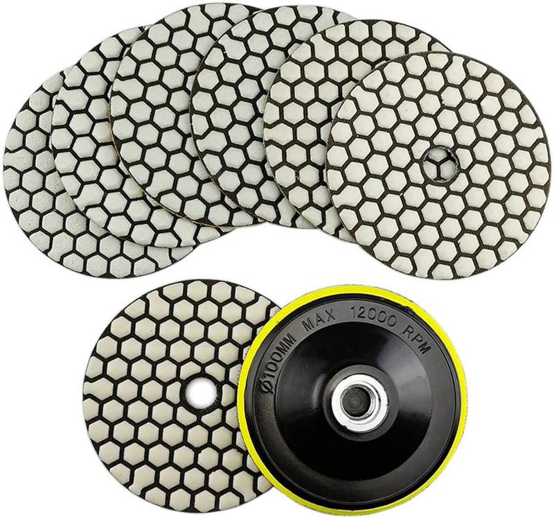 Diamter 4"/100Mm Dry Diamond Polishing Pad for Granite Marble Mixed Grits plus F
