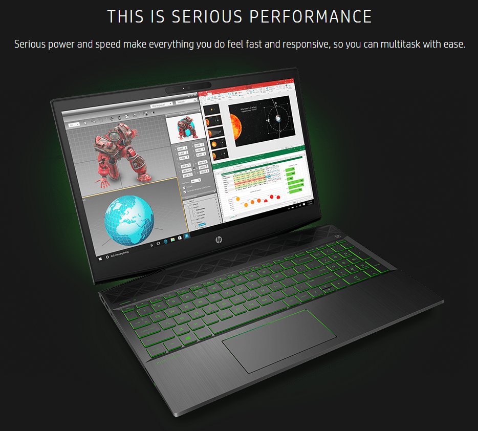 HP Pavilion Gaming Laptop 15.6in IPS i5 8300H 8GB GTX 1050 Ti 4G 1TB 15-cx0056wm