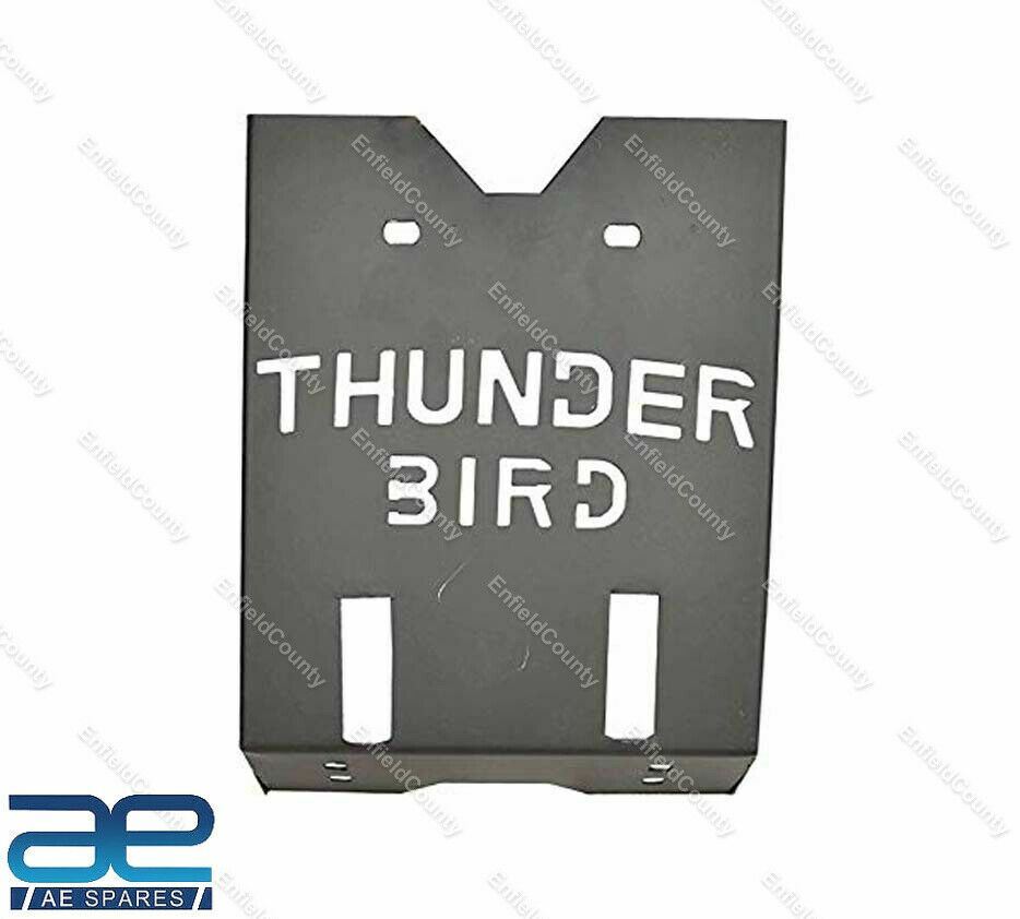 Engine Guard Skid Plate Steel Black Fits Royal Enfield Thunderbird 350 500cc