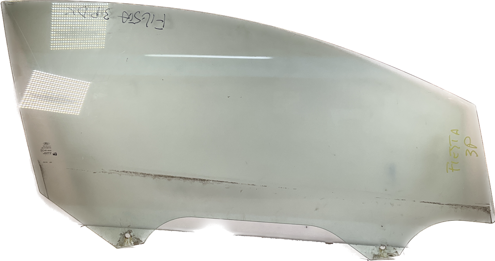 RICAMBIO USATO VETRO SCENDETE ANTERIORE DESTRO VERDE FORD FIESTA TRE PORTE 2011