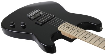 Full Size Black Electric Guitar with Amp, Case and Accessories Pack Beginner