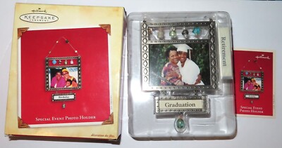 2003 Hallmark Ornament SPECIAL EVENT PHOTO HOLDER All Occasions Customizable MIB