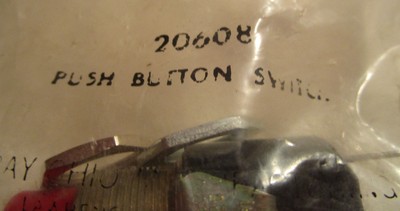 (m152) Genuine OEM Murray # 20608 Push Button Switch Assembly