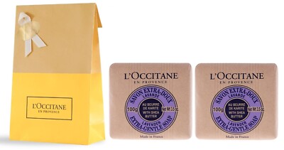 2 PC L'occitane En Provence Shea Lavender Extra Gentle Soap Sealed 2 X 3.5 oz Ne