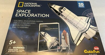 National Geographic Space Exploration 3D Puzzle Cubic Fun Sealed New.