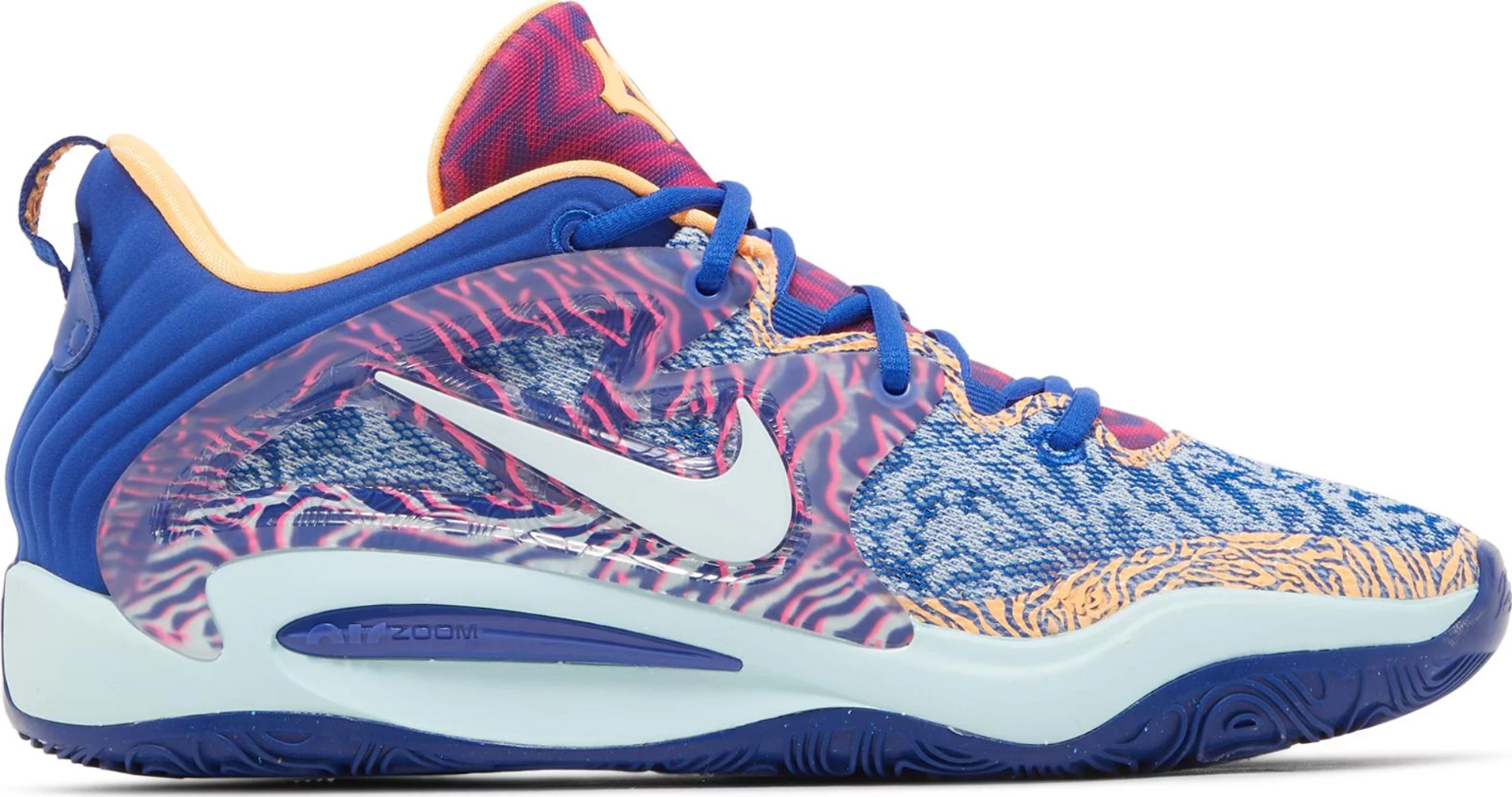 

Мужские кроссовки Nike KD 15 Collier Minnesota Lynx Royal Blue Orange White DC1975-400 12,5, Синий, Nike KD 15