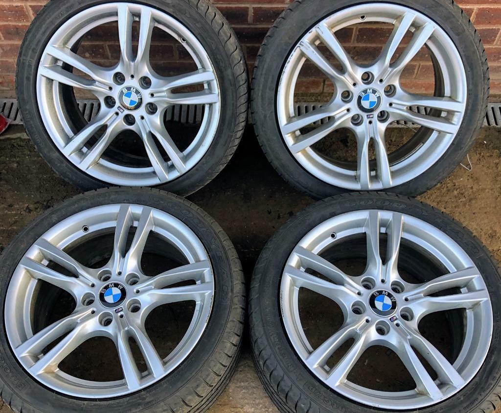 BMW 3 series F30 18 inch M Sport Alloy Wheels 5 x 120 Genuine Staggered Style 400 F31 E90 E92