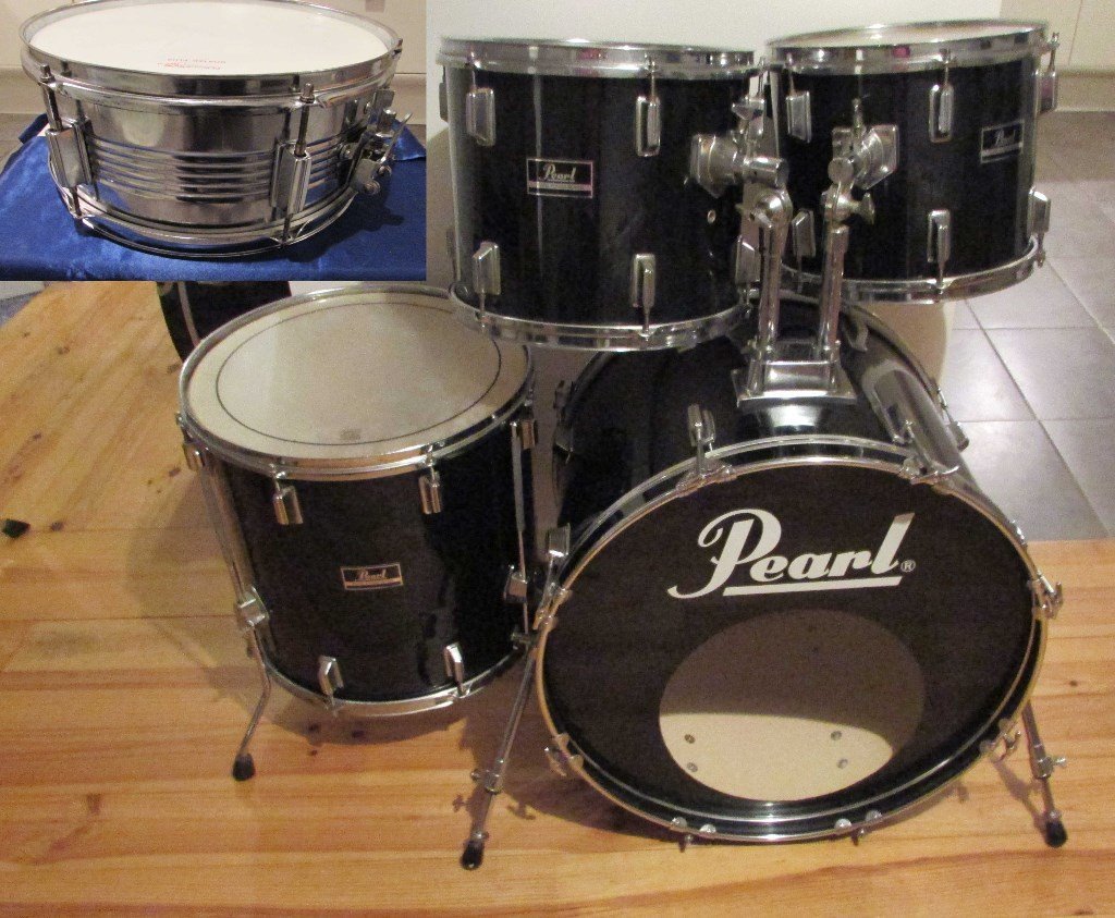 PEARL DRUM KIT Shell Pack, 5 Piece, Bass Drum Snare Drum & 3 Toms FORUM