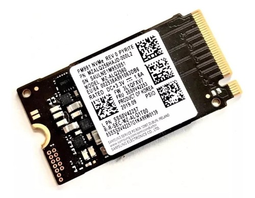 ②-L561-SAMSUNG NVMe 512GB SSD 2点 Samsung MZ-ALQ5120 512GB M.2 2242 NVME PCIE 3.0 SSD For