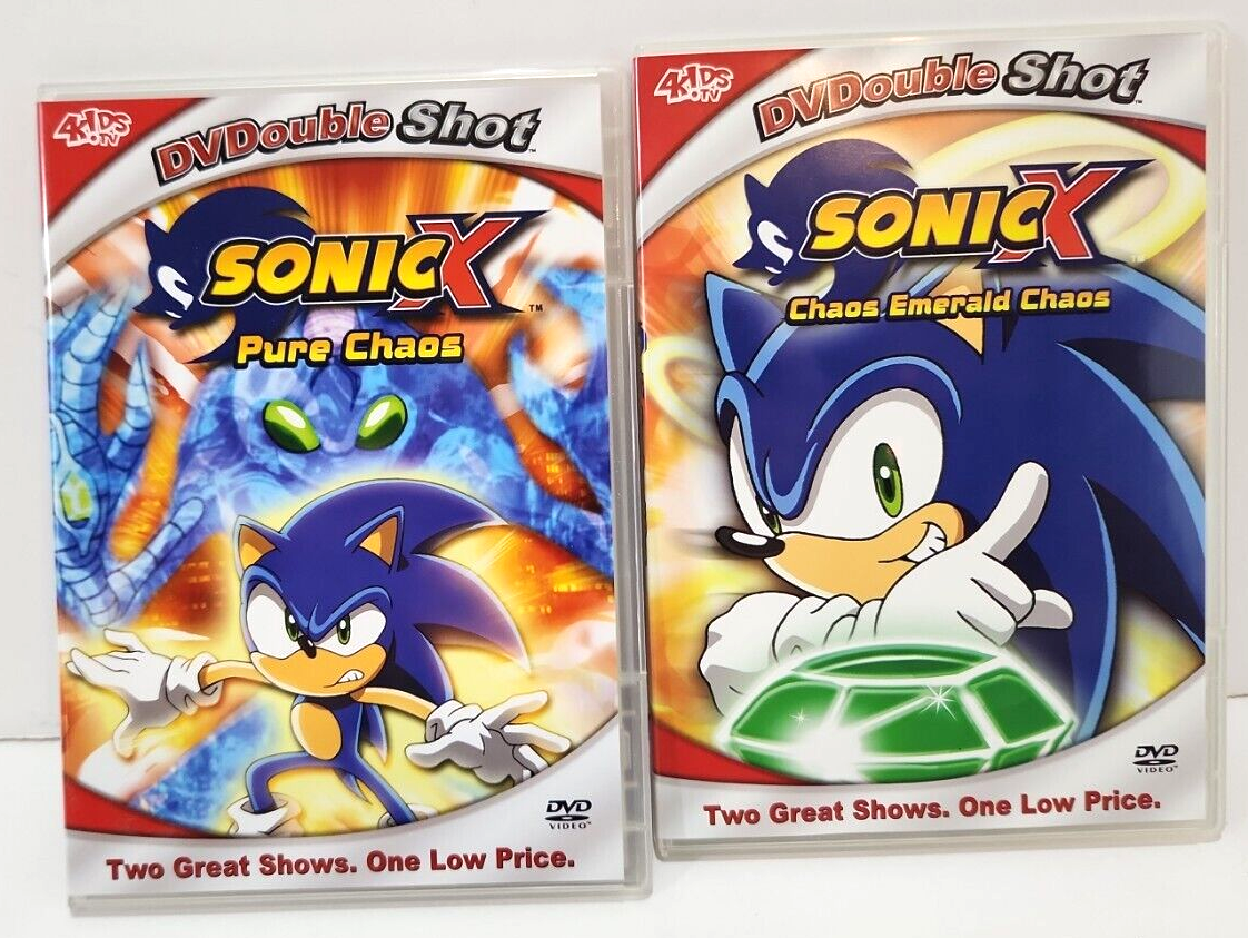 Lot of 2 Sonic X: Pure Chaos Emerald Chaos DVD Slim Cases | eBay