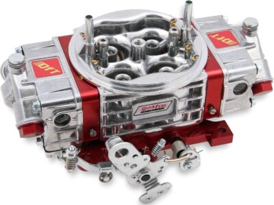 HOLLEY QUICK FUEL Q SERIES CARBURETOR,RED/SHINY,750 CFM,4150,MECH SEC,DOWN LEG