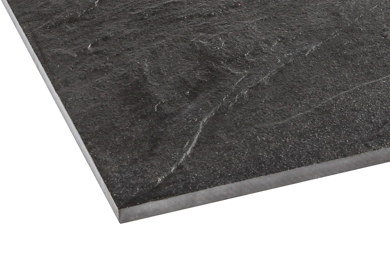 Musterfliese Schöner Wohnen 30x60 Bodenfliesen schwarz matt