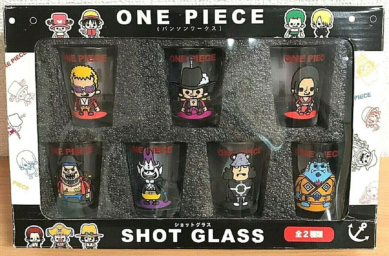 One Piece Shot Glass Set Japan NEW 7 Types Seven Warlords | eBay