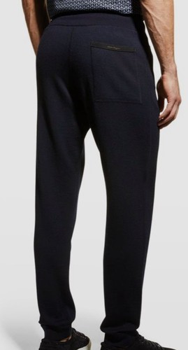 Pre-owned Ferragamo $1190 Salvatore  Men's Blue Wool Drawstring Jogger Pants Size Xxl