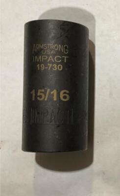 Armstrong 19-730 15/16  6pt 3/8  Dr. Impact Deep Socket USA