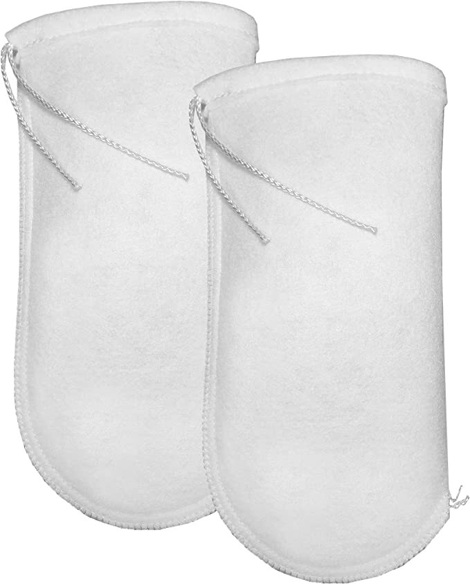 4"x8", 4"x14", 7"x16" Drawstring Filter Sock 200 Micron Aquarium Felt Filter Bag