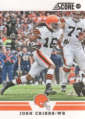 2012 Score Glossy Cleveland Browns Football Card #287 Josh Cribbs