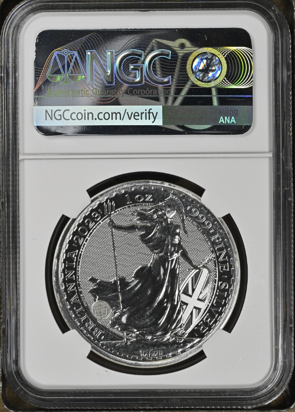 2023 £2 Silver 1oz Britannia King Charles III NGC MS69 CORONATION Releases