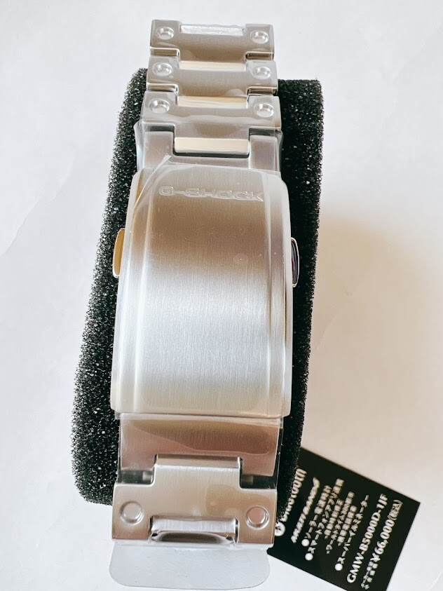 Pre-owned Casio Gmw-b5000d-1jf G-shock Bluetooth Men's Watch Silver Japan Full Metal