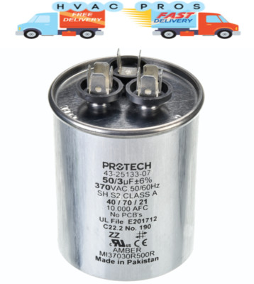 OEM Rheem Ruud Weather King Dual Run Capacitor 50/3 370 43-26261-14 43-23204-14