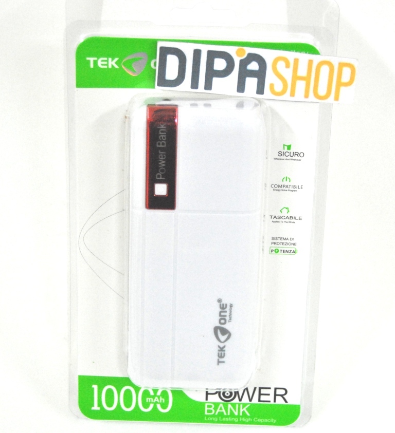 Batteria Esterna Power Bank Portatile TeKone 10000mah Smartphone Tablet Ross hsb