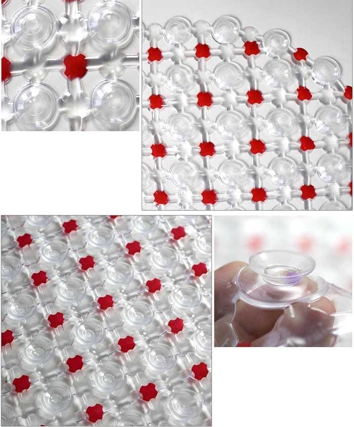 Tappeto Tappetino Anti Scivolo Per Bagno Doccia Vasca 50x50cm moc