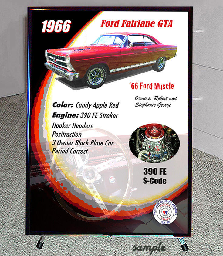 Your Car SHOW DISPLAY / Reader Board with Tripod