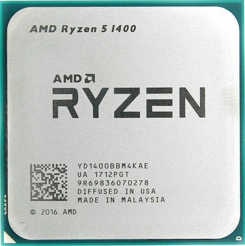 AMD Ryzen 5 1400 R5-1400 3.2GHz 4-Core 8 Thread Socket AM4