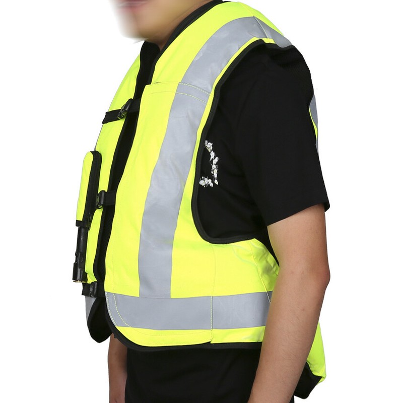 Air Bag Vest Safety Protective System Inflatable Turtle Motorcycle Jacket XXL US