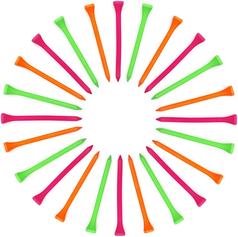 Tees,30pcs Golf Tees 3 1/4 Inch Colorful Golf Tees Wood Prof