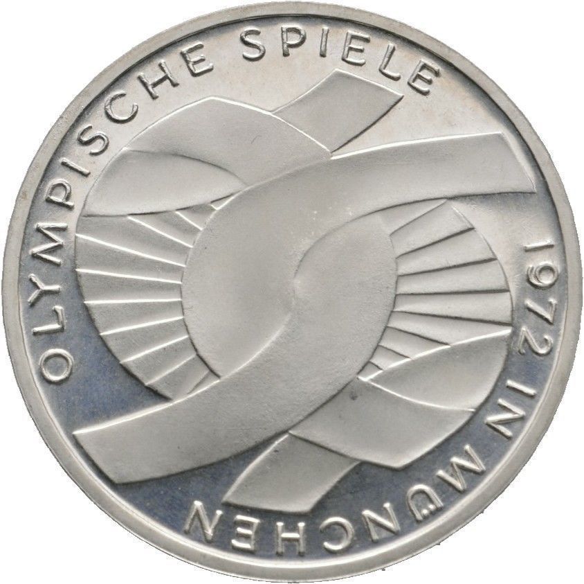 10-DM-Gedenkmünzen der BRD mit Olympia- & Sport-Motiv