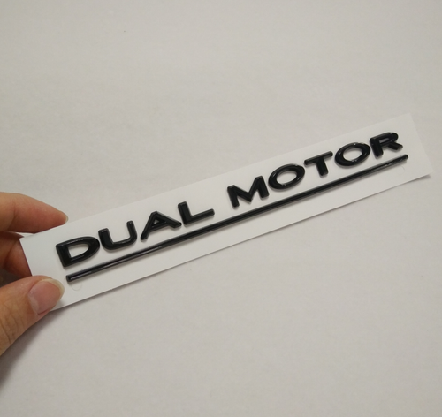 NEW 3D adhesive rear MODEL 3 Gloss Black badge emblem fits TESLA MODEL 3 1