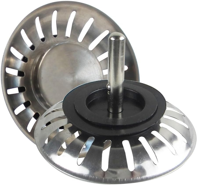 2PCS Kitchen Sink Strainer Plug,84.5Mm Drainer Filter,Basket Stopper SUS304 Stai