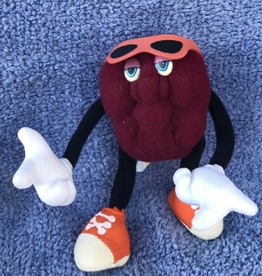 1988 HARDEES 3RD EDITION PROMOTION 4 PIECE SET CALIFORNIA RAISINS- SOFT BENDABLE