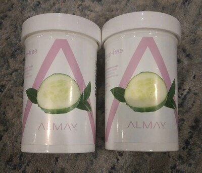 2 Almay Eye Makeup Remover Pads Makeup Free Zone Gentle Oil Free 120 Pads Each  