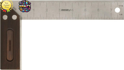 Johnson Level 1940-0800 Carbonized Bamboo Try Square, 8 , Professional, 1 Square