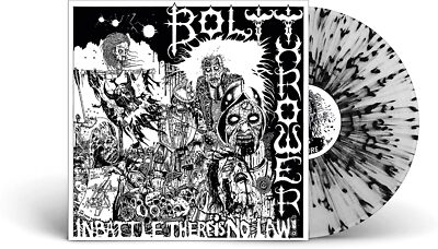 Bolt Thrower 'In Battle There Is No Law' Vinyle gris clair noir éclaboussures